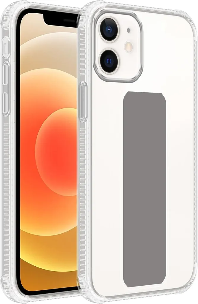 Custodia Cadorabo iPhone 11 Grigio TPU Silicone con Supporto Stand