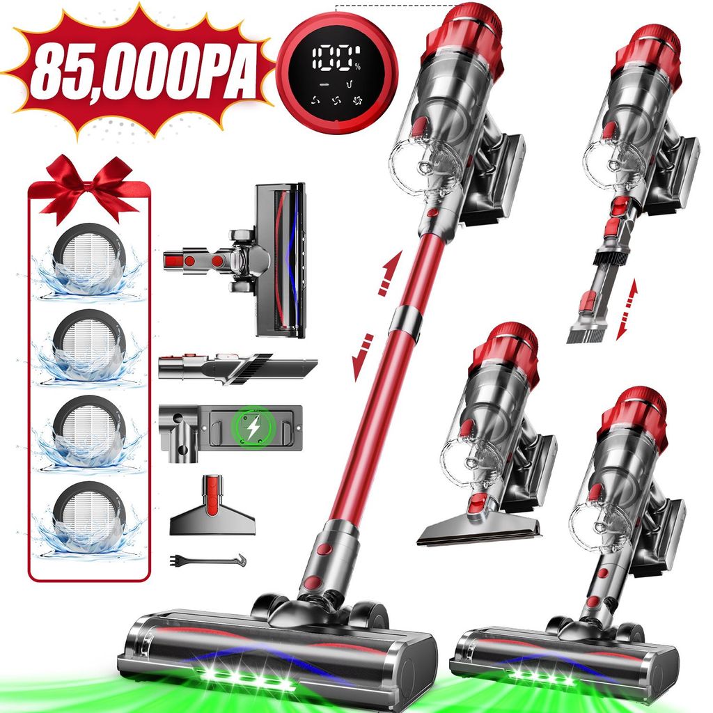 Aiibot Akku Staubsauger,85000Pa/70Mins Staubsauger Kabellos Produktbild 