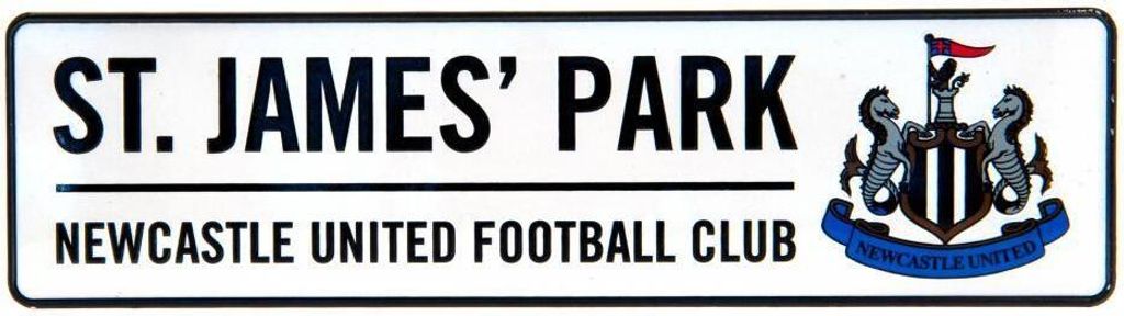 Newcastle United FC - Fenster-Schild TA4538 (Einheitsgröße) (Schwarz/Weiß)