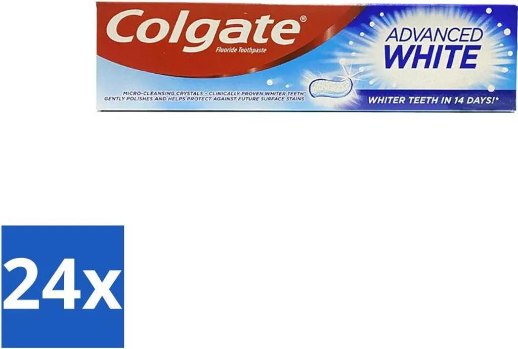 Colgate Advanced White 100ml 24 Pezzi | Scorta Risparmio Dentifricio