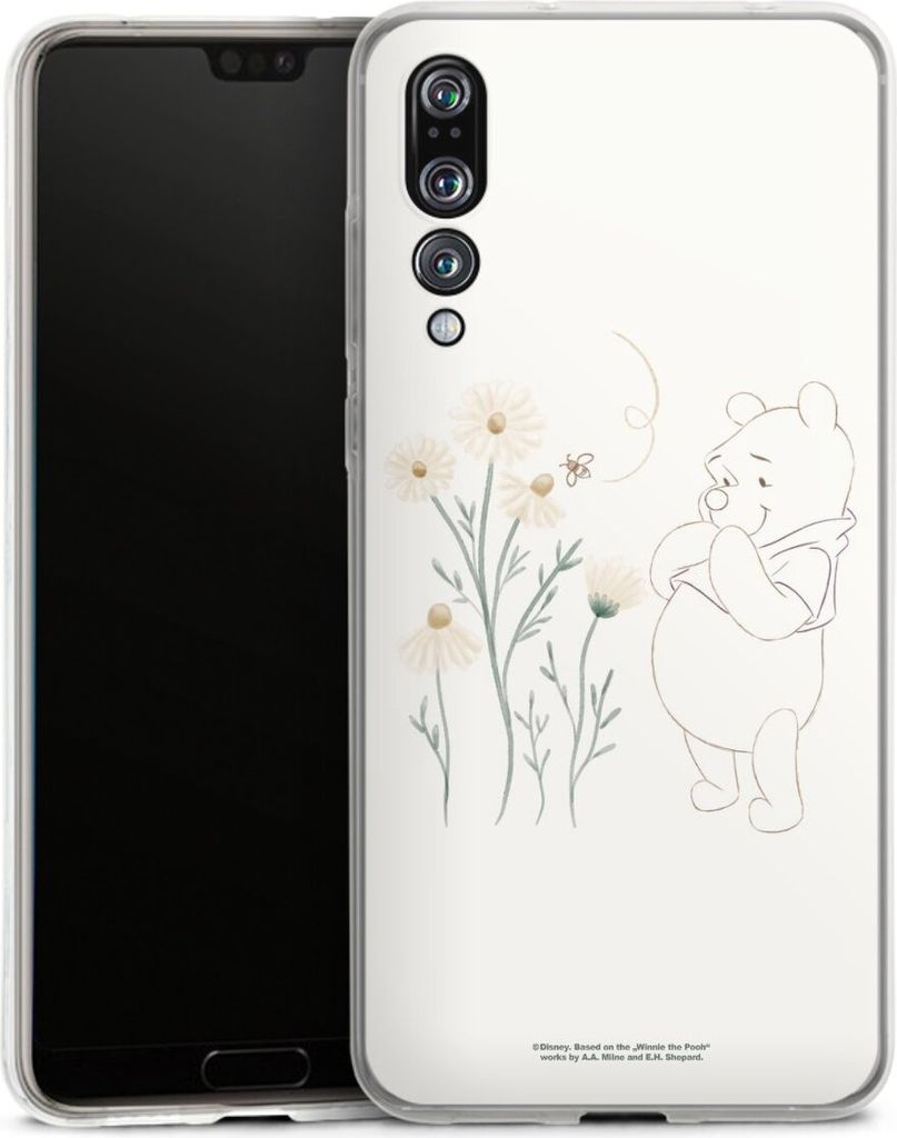 DeinDesign Handyhülle für Huawei P20 Pro Silikon Hülle Case Smartphone Schutzhülle Biene Disney Winnie Puuh