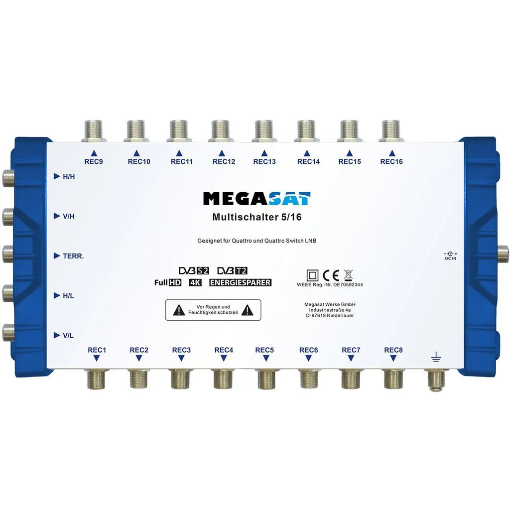 Megasat Multiswitch 5/16 - Multiswitch Satelliten-/terrestrisches Signal - 3