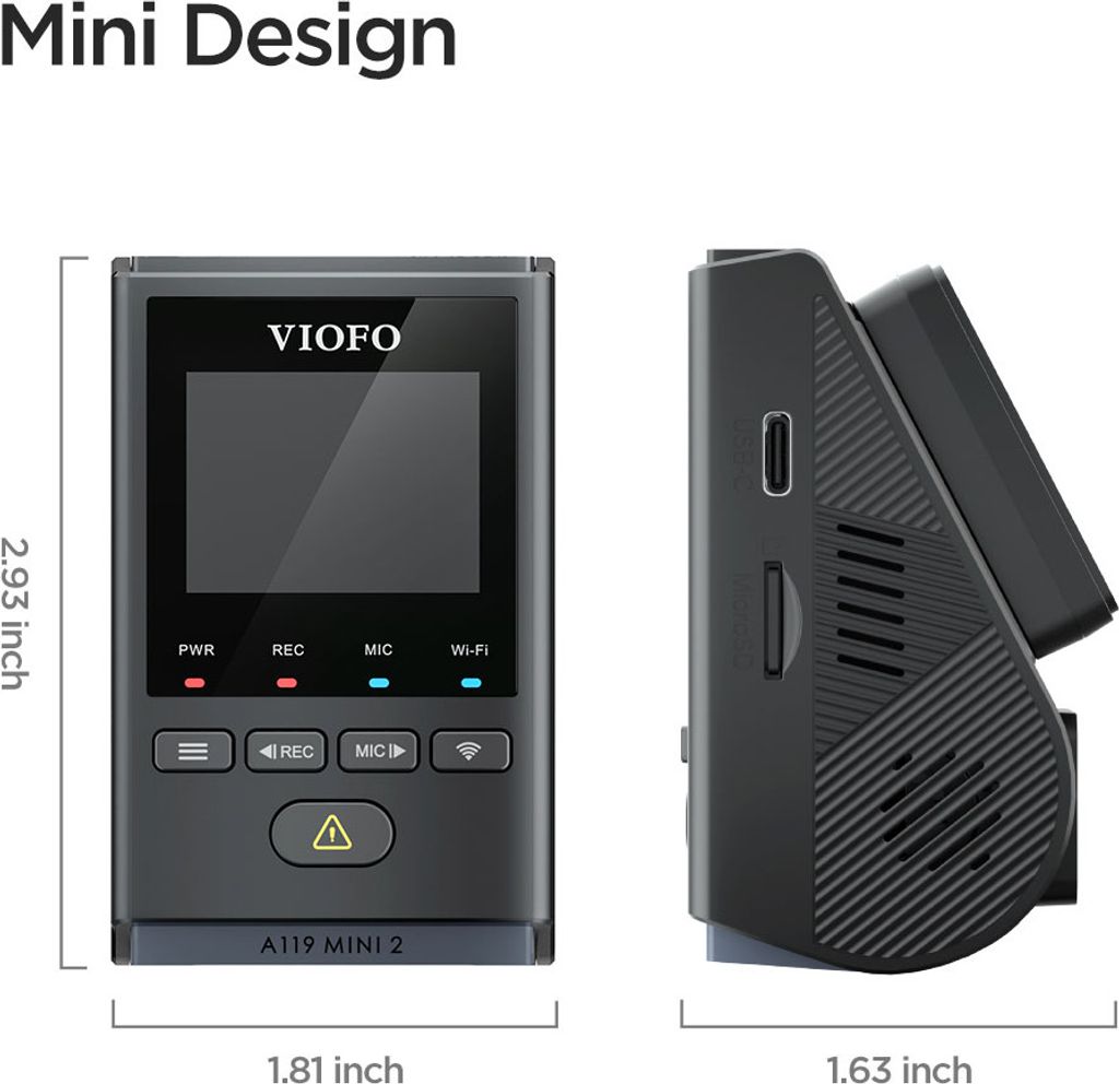 VIOFO A119 MINI 2-G GPS záznamník tras Obrázek produktu 11