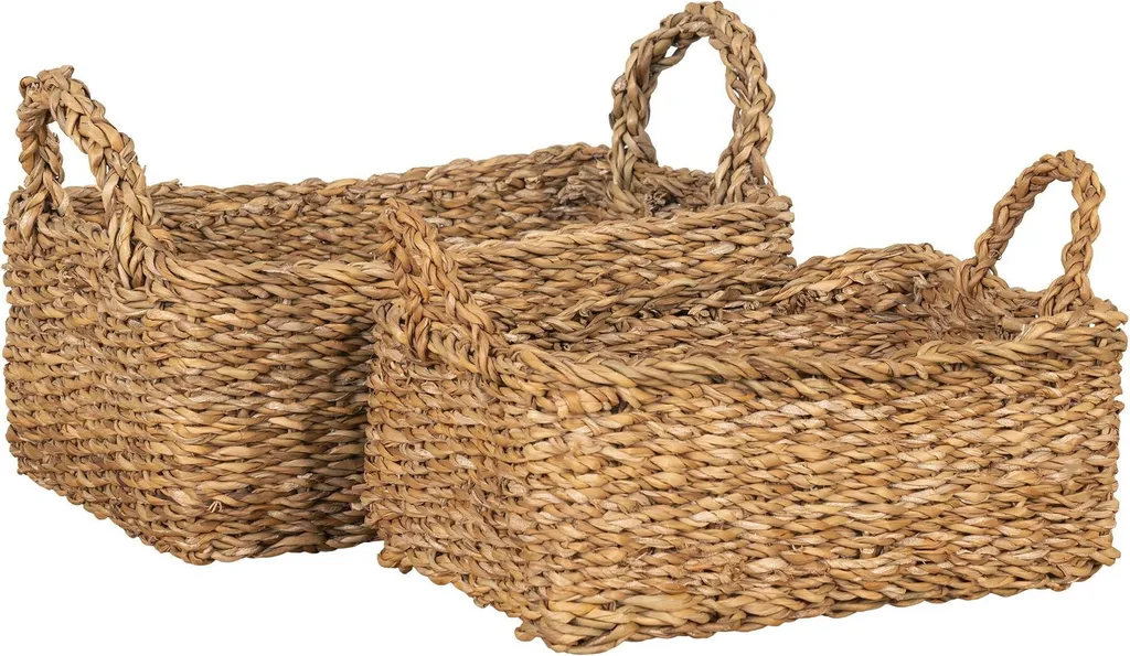 Morella paniers set de 2 naturel pour organiser votre salle de bain