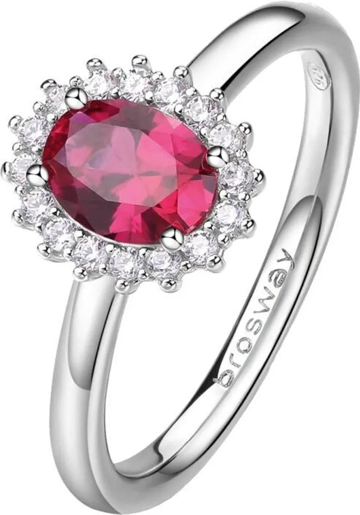 Bague de mariage ou fiançailles Fancy Passion Ruby FPR75 argent taille 54