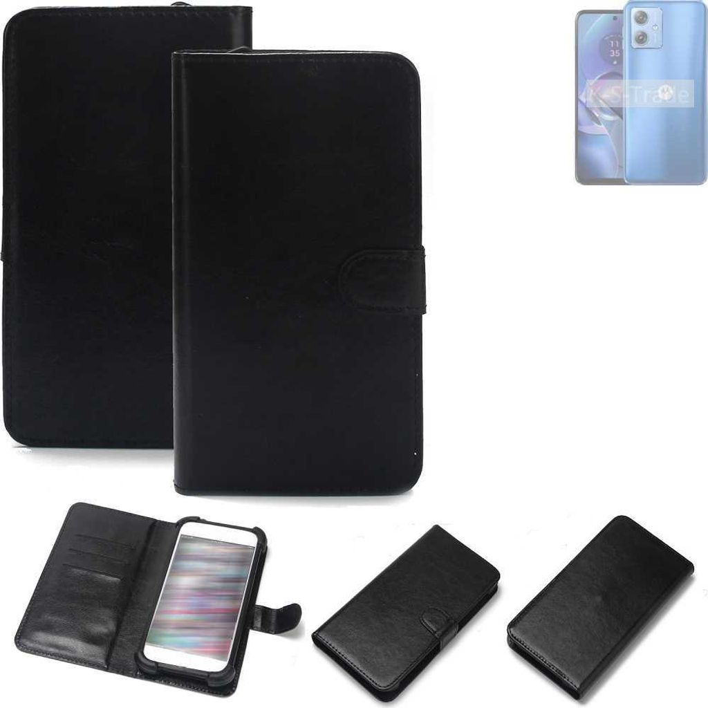 K-S-Trade Handyhülle Schutzhülle kompatibel mit Motorola Moto G54 5G XT-2343-1 Handy Schutz Hülle Handyhülle Bumper schwarz 1x