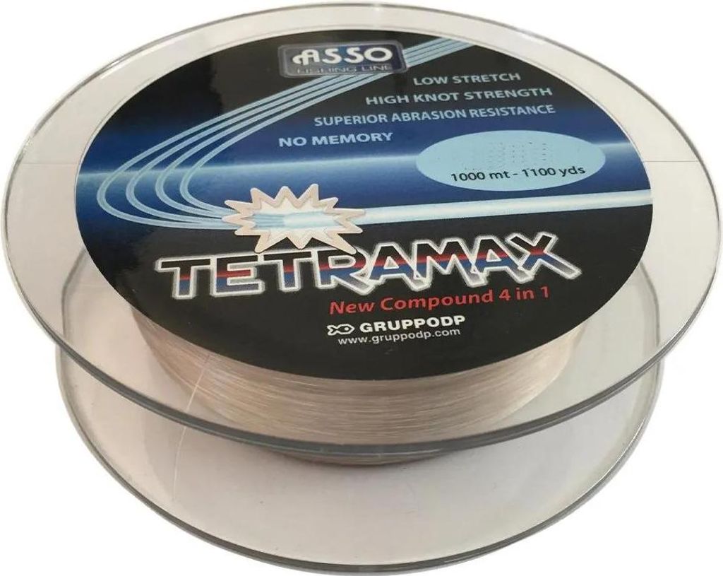 Asso Tetramax 1000 M Karpfenlinie Durchsichtig 0.200 mm Durchsichtig 0.200 mm