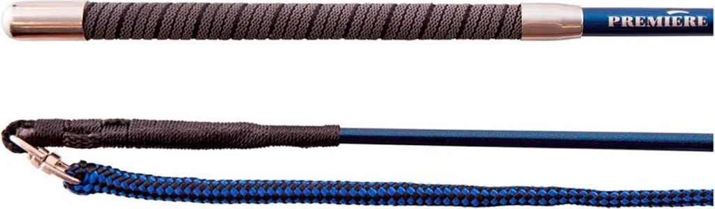 Cravache pour le dressage et travail à pied - Bleu 180 cm - Premiere
