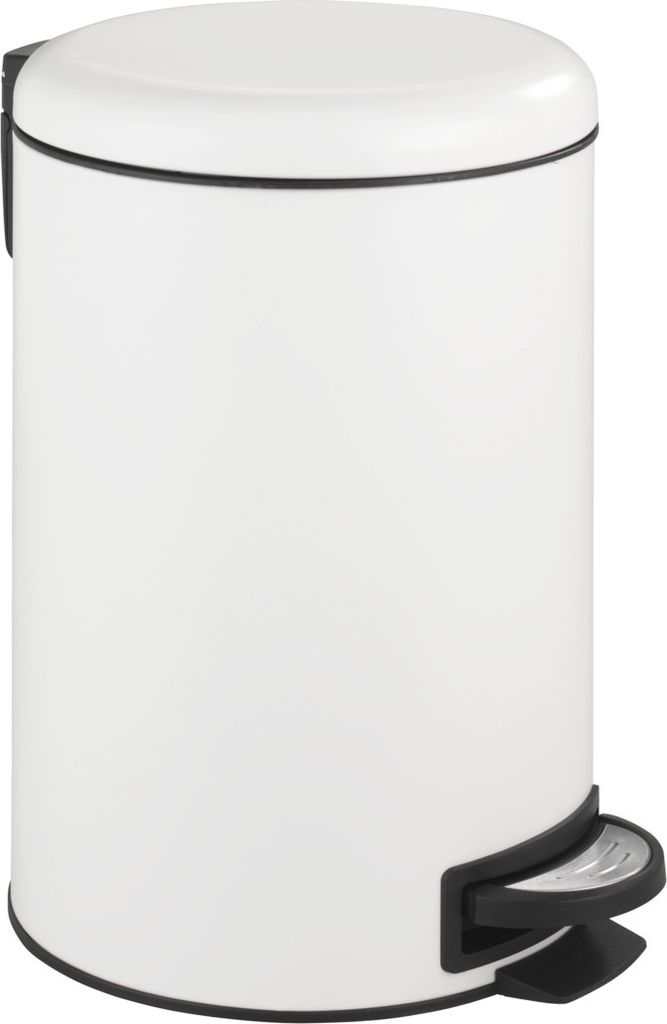 WENKO Treteimer Leman Easy Close Weiß 12 L Produktbild 
