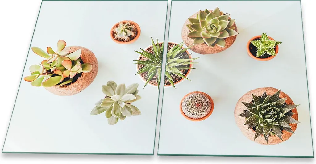 Set 2 Piastre Copri Piano Cottura Vetro Verde Naturale 40x52 cm