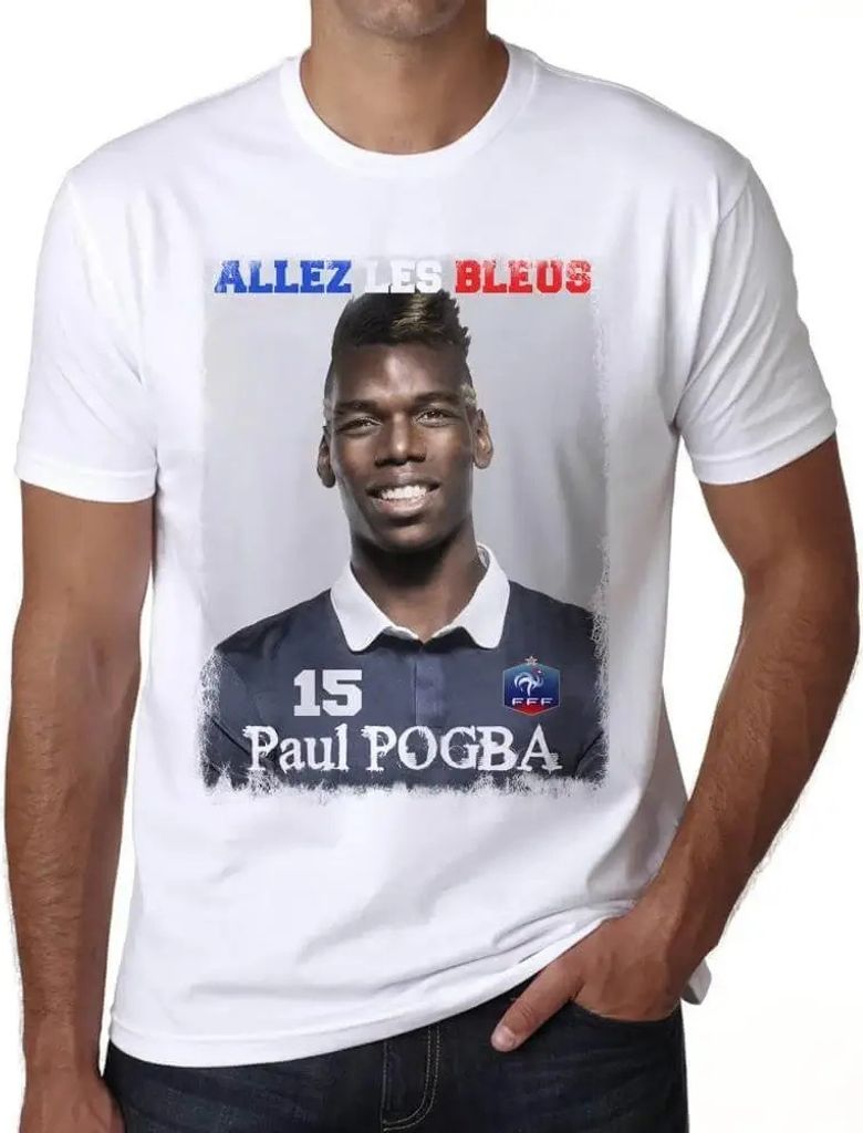 Herren Grafik T-Shirt Paul Pogba Euro 2016 Geschenk 8. Geburtstag Jahrestag 8 Jahre Jubiläum 8 Jährige Mann Jahrgang 2016 Kurzarm Lustige Druck