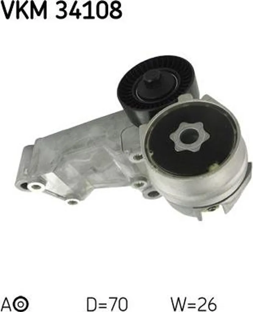 Kit entretien galet tendeur SKF VKM 34108 courroie Ford Focus OE