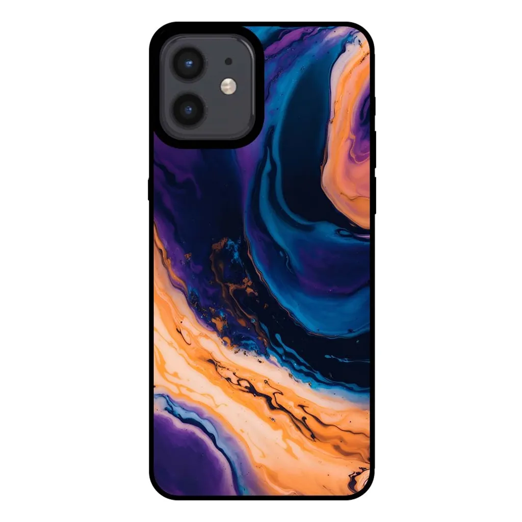 Cover iPhone 12 Smartphonica Blu Marmo - Proteggi il tuo Smartphone