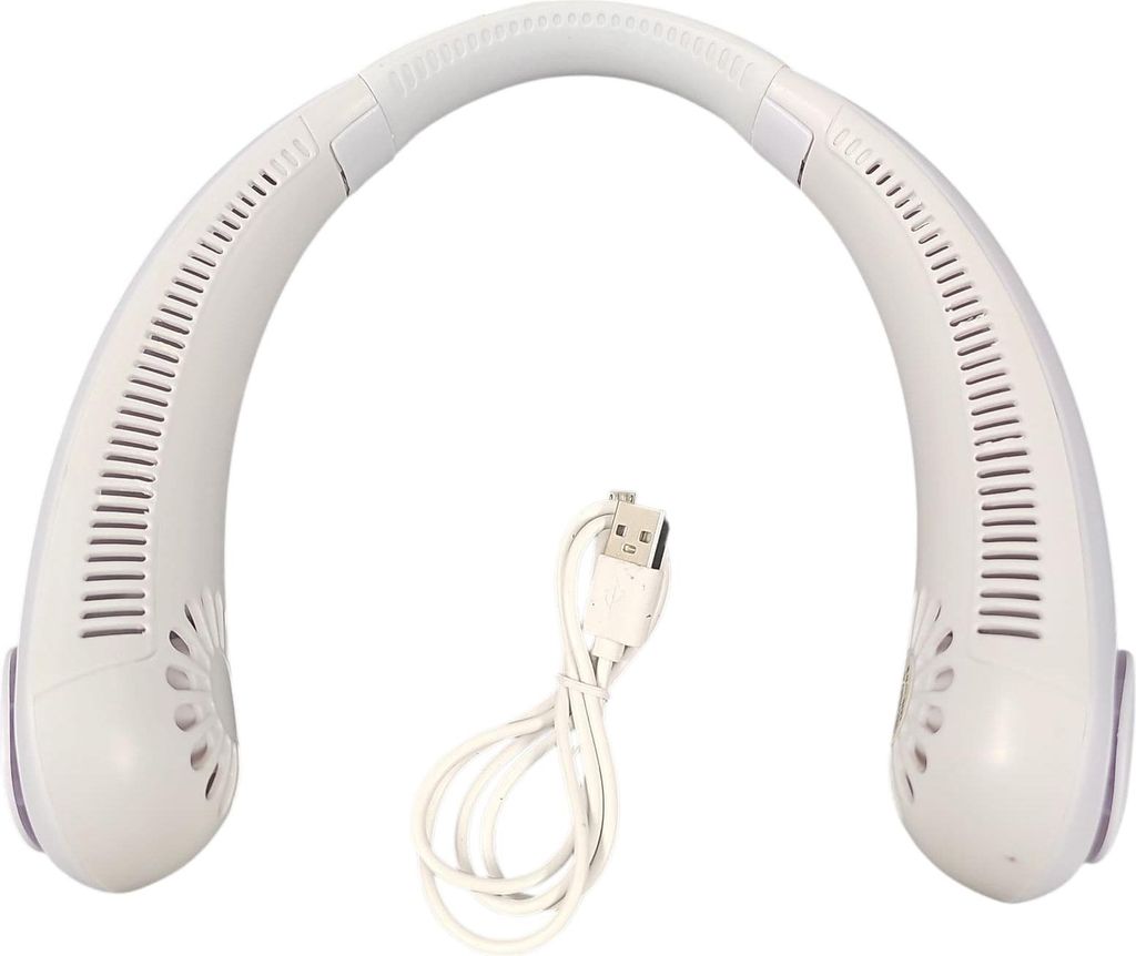 Přenosný ventilátor na krk - bílý Obrázek produktu 