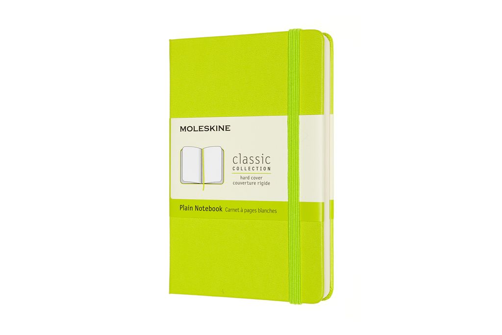 Moleskine Notizbuch Pocket/A6, Blanko, Fester Einband, Limetten Grün