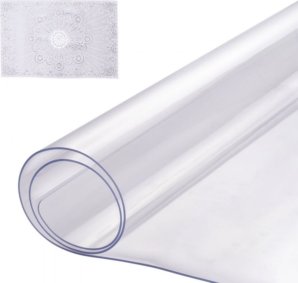 PVC-Tischschutzfolie - Tischdecke 406x813mm - Robuster Schreibtischschutz 1,5mm - Tischfolie für optimalen Schutz