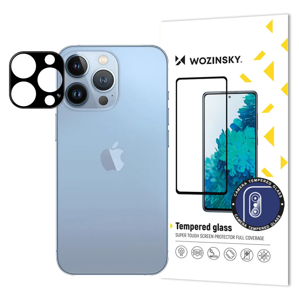 Offerta Vetro Fotocamera iPhone 15 Pro Max Wozinsky 9H - Nero
