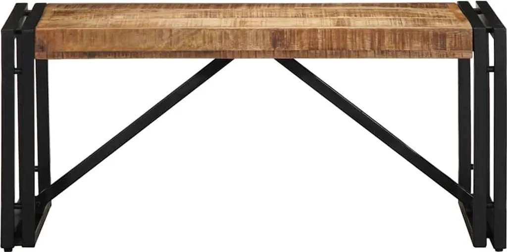 SYFAX™ Tavolino 80x40x35 cm in Legno Massello di Mango Grezzo