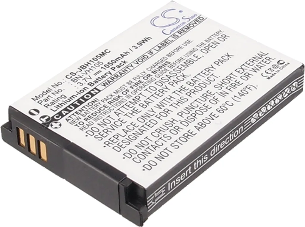 Batteria TECHTEK per JVC ADIXXION GC-XA1 GC-XA2 BN-VH105 Ricambio