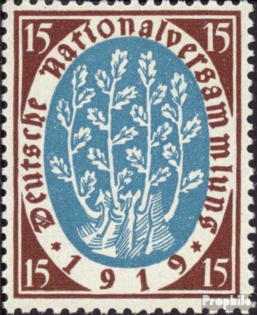Briefmarken Deutsches Reich 1919 Mi 108 postfrisch Nationalversammlung