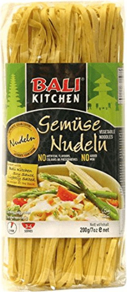 Bali Kitchen Gemüse-Nudeln 200g |Karotten-grüne Bohnen Produktbild 
