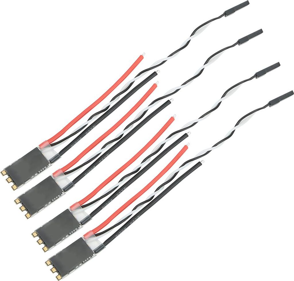 4PCS 20AS Brushless ESC Fast Switching Upgrade Parts Fit for FVT LittleBeeKS01813*4(Black )