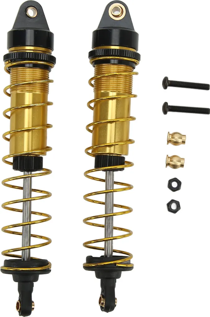 Ammortizzatori RC Crawler 115mm Oro - Kit Sospensioni per SCX10 90046