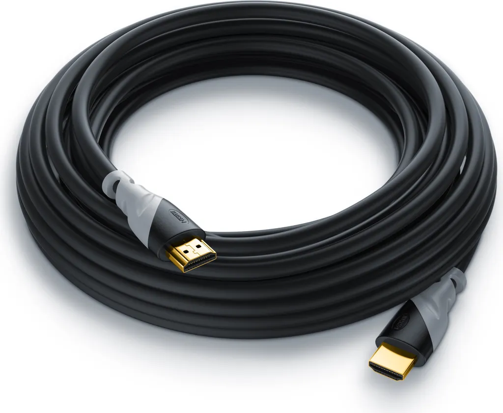 CSL Câble HDMI 2.0b 15m Haute Vitesse 4K UHD avec Triple Blindage