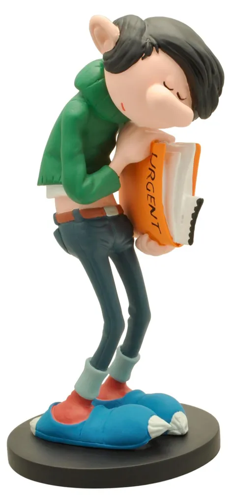Gaston Lagaffe : Figurine Gaston avec documents importants - Collectible