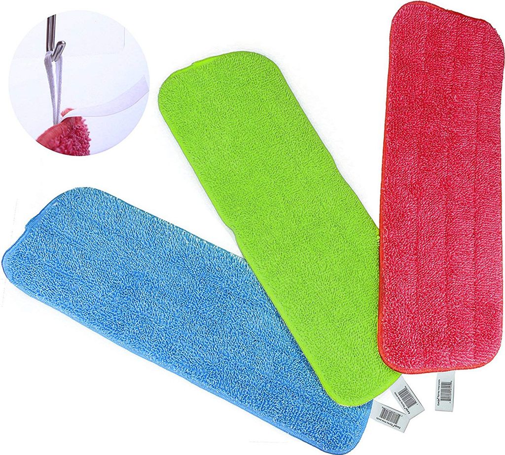 3pcs Mikrofaser saugfähige Mop -Pad -Ersatzbodenreinigung Staub entfernen Stoff