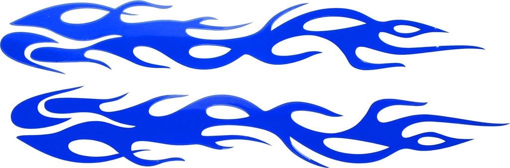 Reflektierender Stoßstangenaufkleber Blau Quadratischer Flammenbalken Reflektierender Autoaufkleber Personalisierte Dekoration