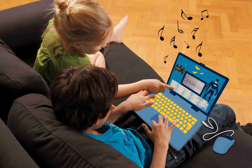 Ordinateur portable Batman bilingue avec écran LCD et souris interactive - 6