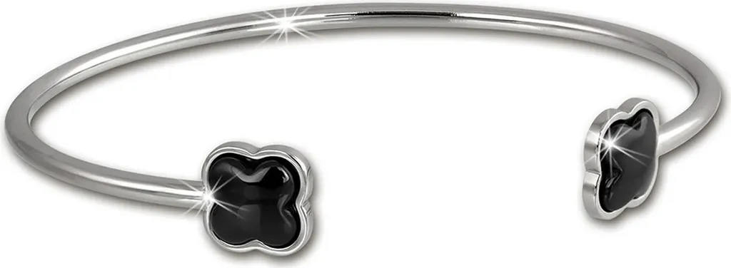 Bracciale Rigido Amello D2ESAX25S5 Acciaio Ceramica Donna