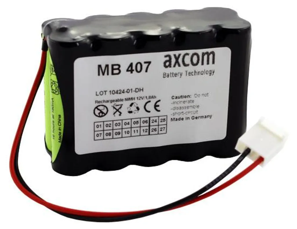 Batterie de secours NiMH pour pompes médicales Codan Argus 707