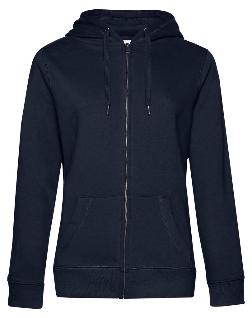 B&C - "Queen" Kapuzenpullover Mit Reißverschluss für Damen FK2969 (S) (Marineblau)