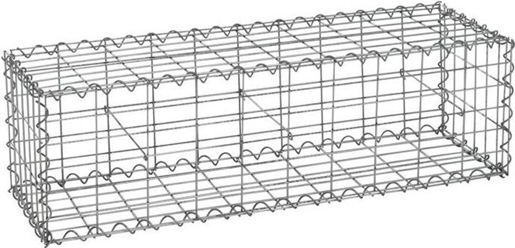 Gabione Steingabione Steinkorb 100x30x30 cm Wand Drahtkorb Produktbild 