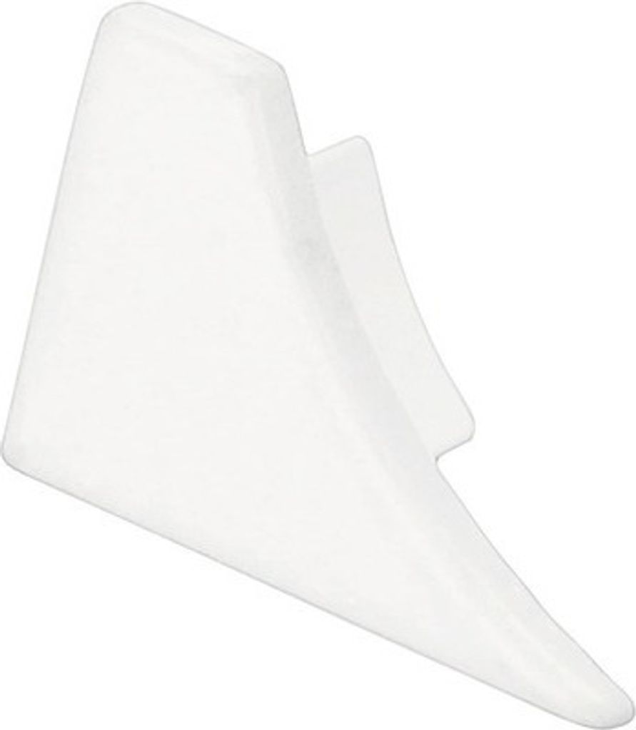 Eckstück Dural T-Cove XKL links Aluminium Weiß 12 mm