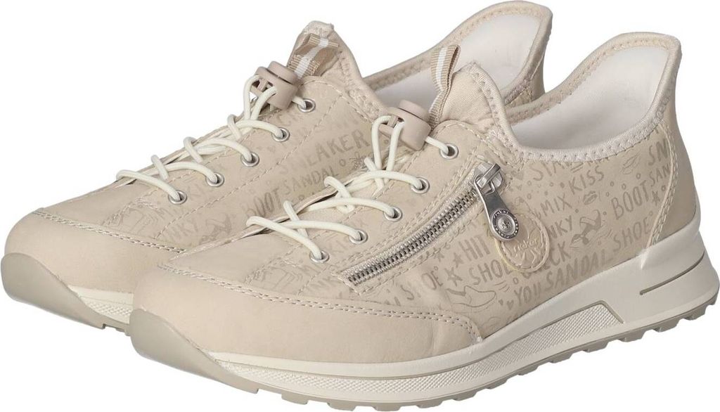 Rieker dámské slip on tenisky béžové textilní směs Obrázek produktu 