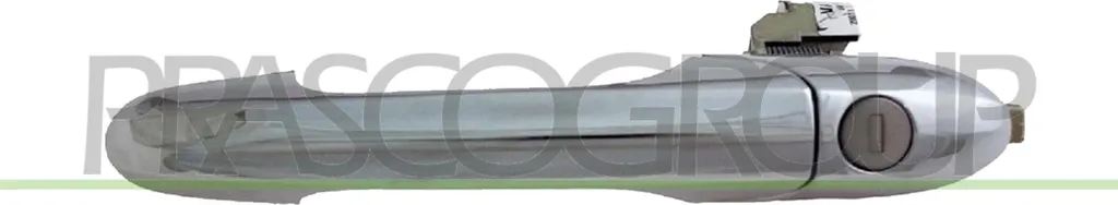 Poignée de porte chromée PRASCO FT0308002 robuste pour Fiat 500 (312)