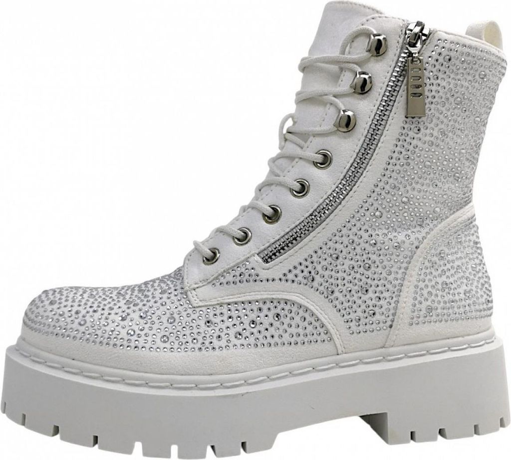 La Strada Damen Schnürstiefel in Weiß, Größe 38 Produktbild 