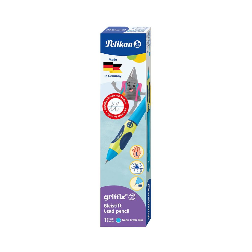 Griffix Bleistift für Linkshänder Neon Fresh Blue Produktbild 