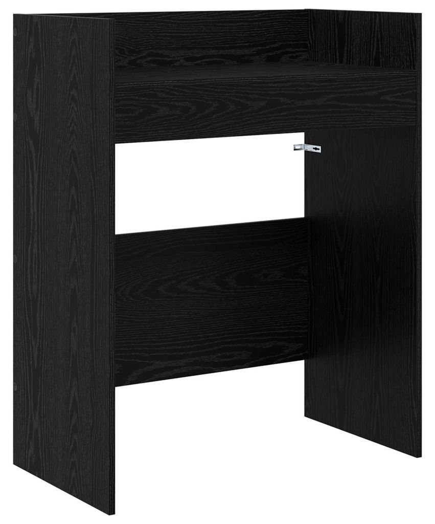 vidaXL DJ stôl, čierna farba, vzhľad orecha, 102 x 45 x 102 Obrázok produktu 