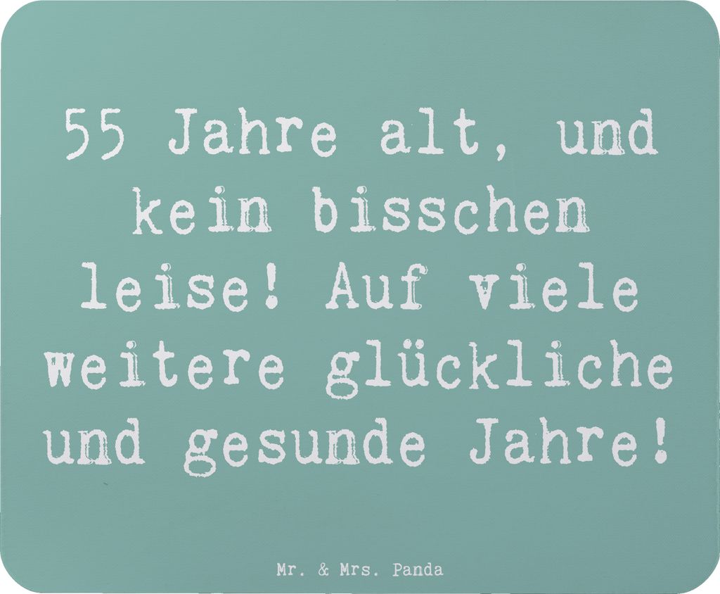 Mr. & Mrs. Panda Mauspad Spruch 55. Geburtstag Energie - Produktbild 