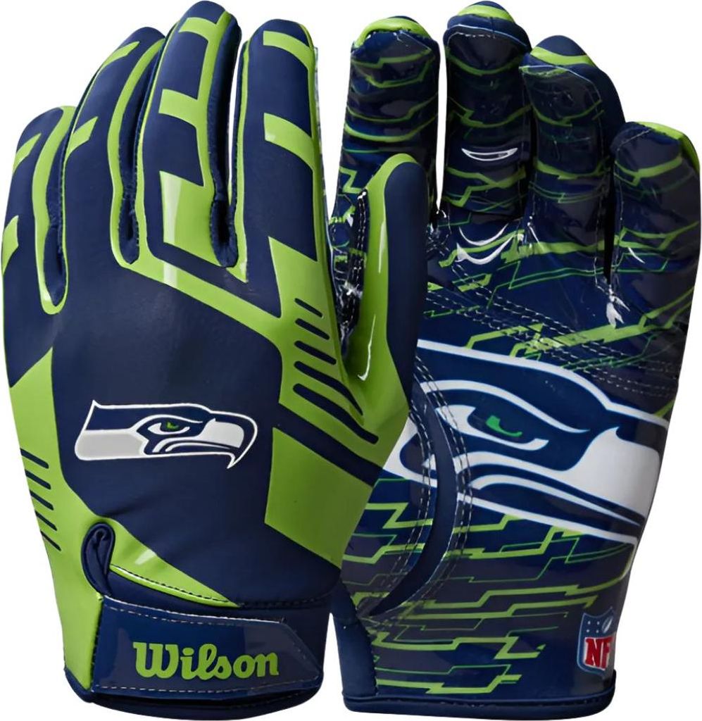 Wilson Adult NFL Stretch Fit Gloves Team Seattle Seahawks Produktbild 