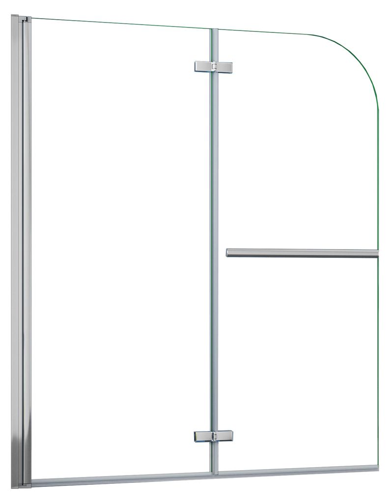 Duschspa 120x140cm 2-teilig Faltwand Badewannenaufsatz mit Produktbild 
