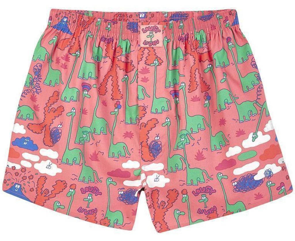 Lousy Livin Boxershorts "Dinos" Pink S Produktbild 
