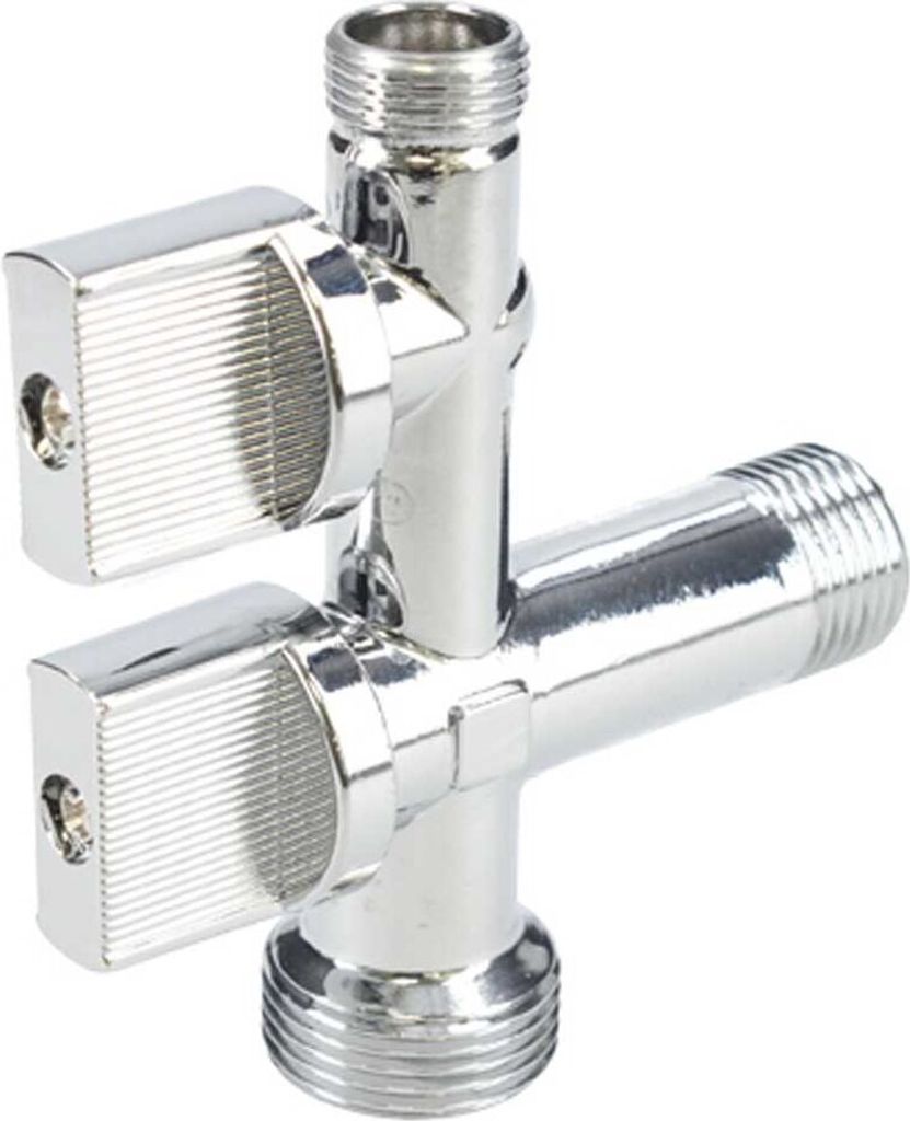 Ferrestock Fskfab103 Kombinierter Wasserhahnanschluss Silber Silber One Size