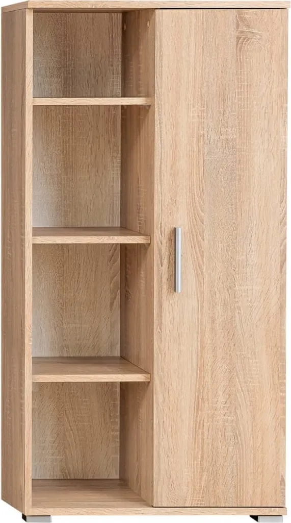 Meuble TV avec LED Chêne Sonoma - Rangement Multimédia Design et Robuste