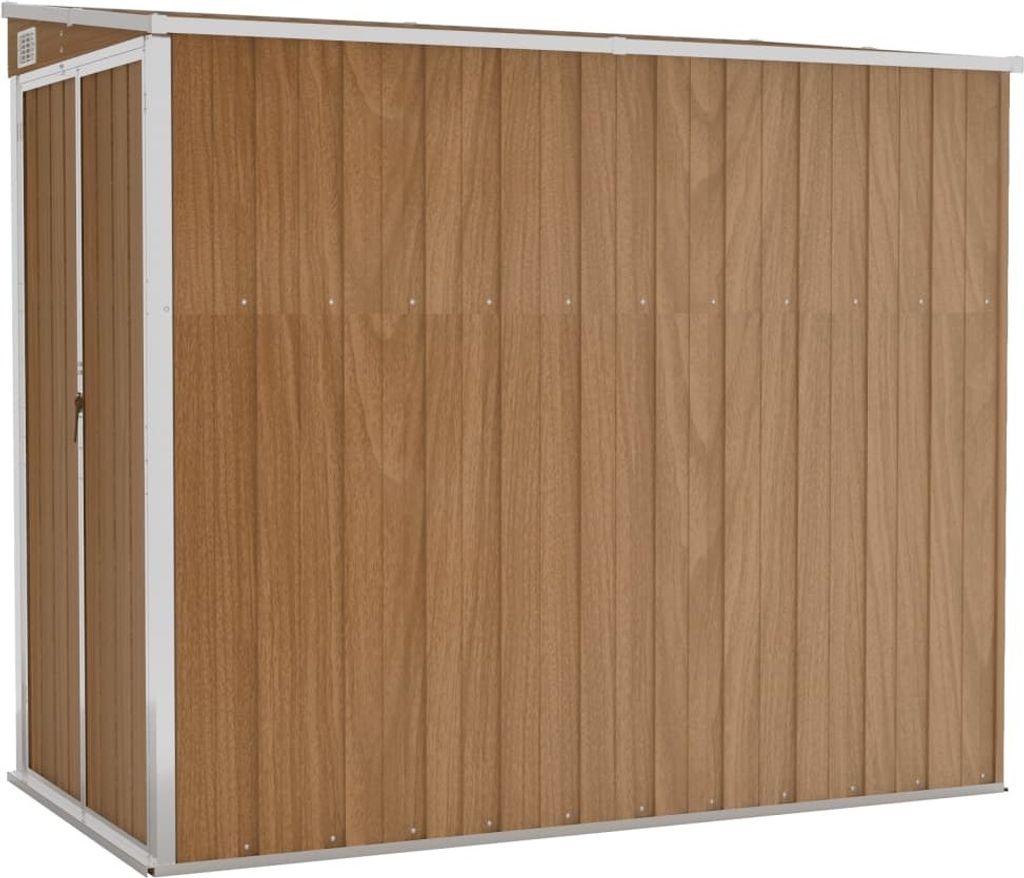 vidaXL Abri de jardin brun 118x194x178 cm Acier galvanisé Image du produit 