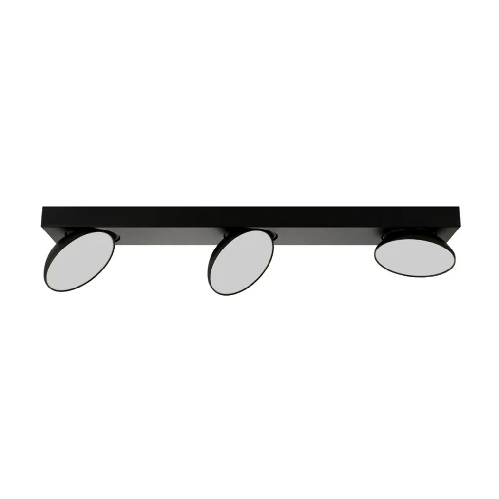 Spot de plafond LED 15W noir CASTELIO pour éclairage intérieur moderne